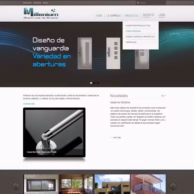 Millenium Aberturas de Aluminio