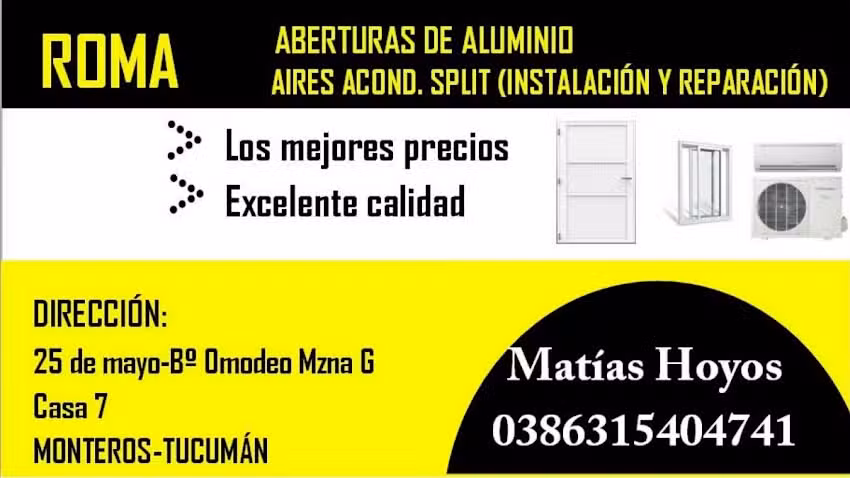ROMA-Aberturas de Aluminio
