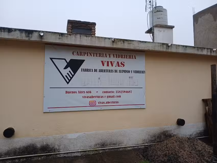 Vivas aberturas de aluminio y vidrieria